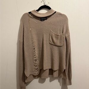 💜 Sweet&Sinful  Women's Tan Sweater
